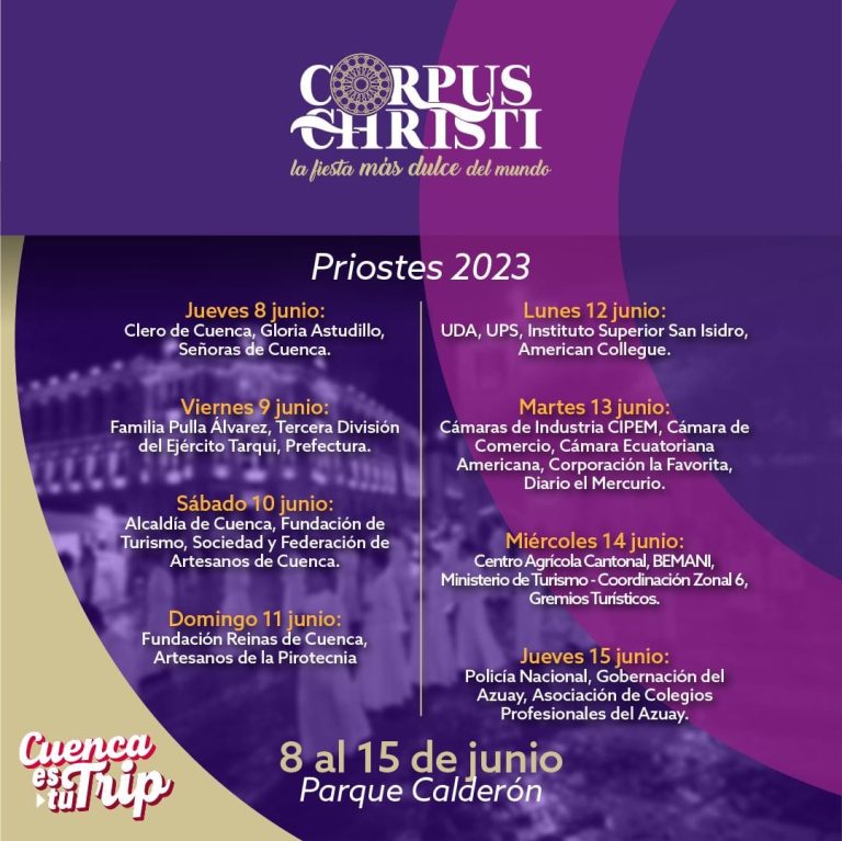 Corpus Christi 2023 VisitCuenca prioetes 2023