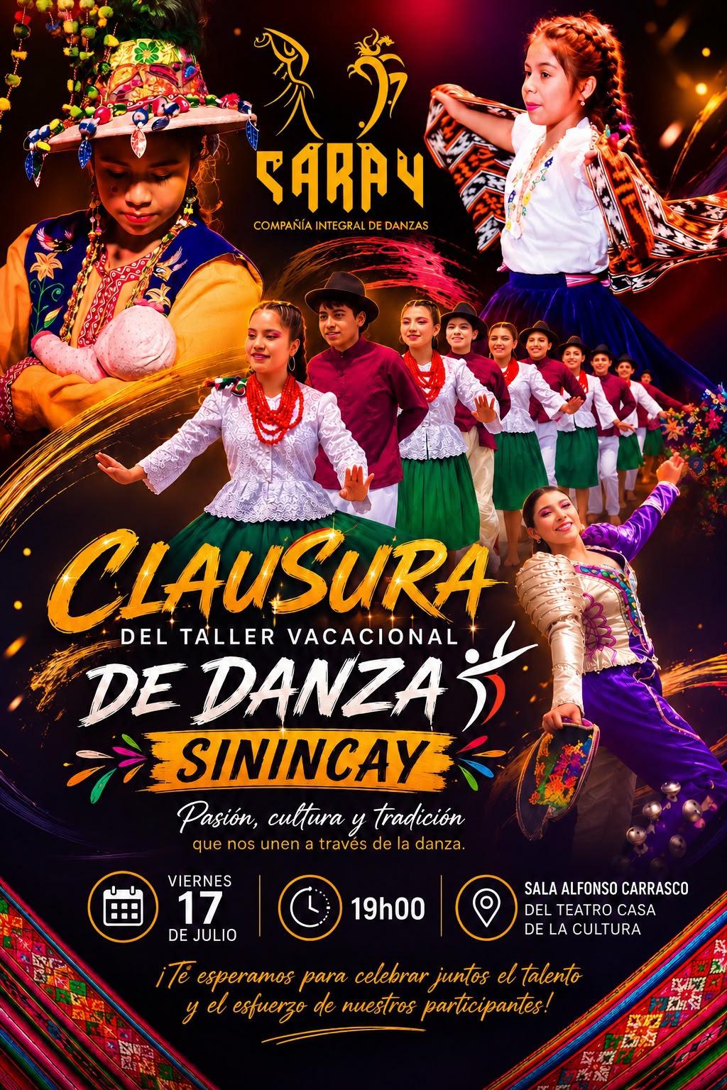 Clausura del Taller Vacacional de Danza Sinincay