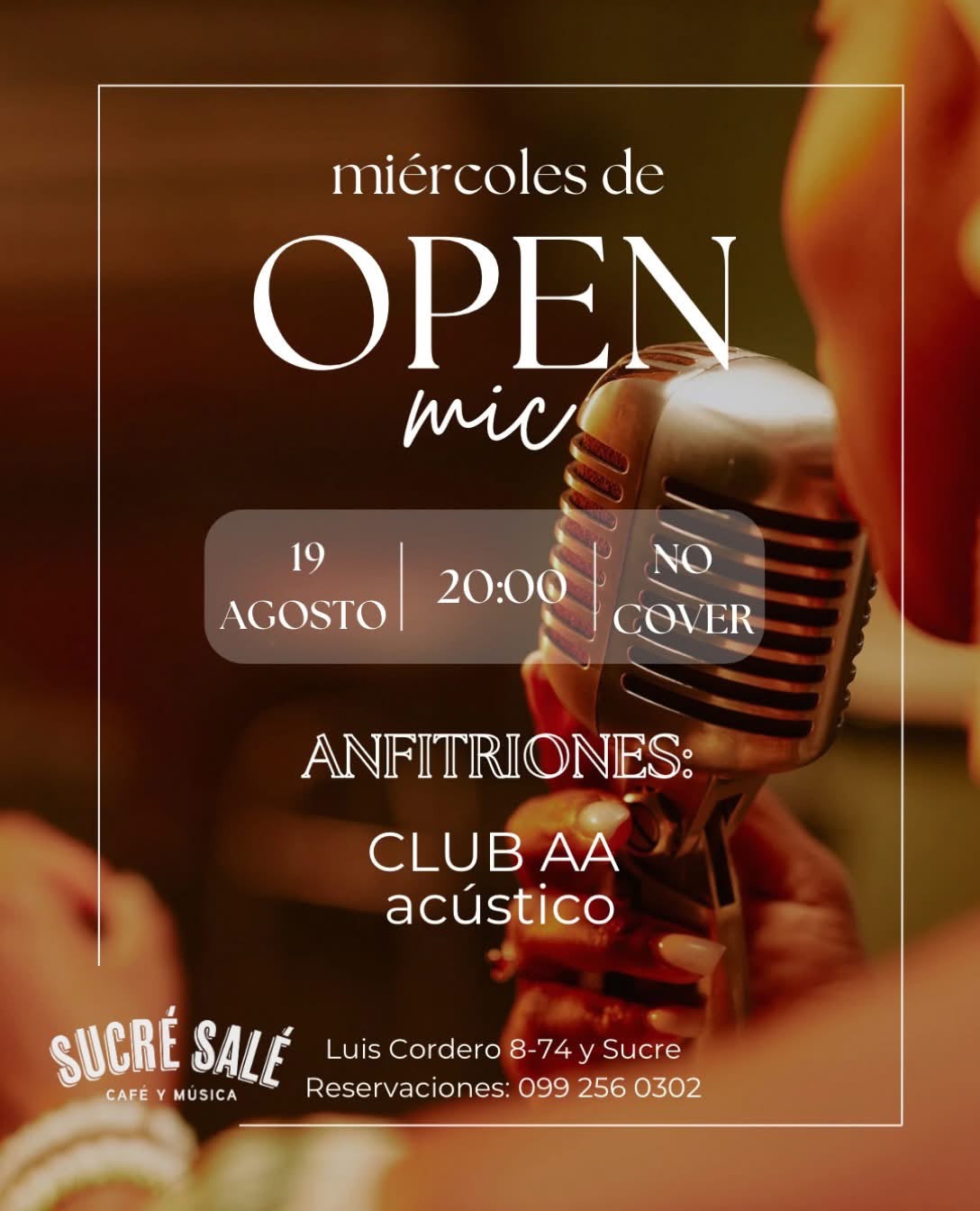 OPEN MIC – CLUBB AA ACÚSTICO